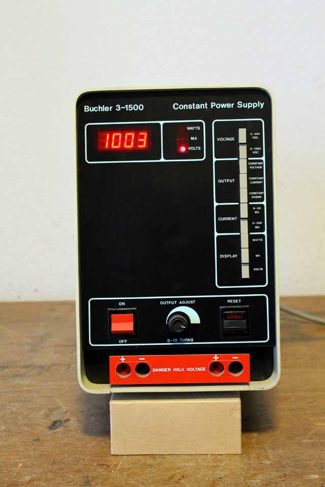 Buchler 3-1500 0-1000V @ 200mA Power Supply.