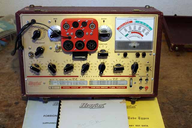 Hickok 6000A Tube Tester with Manual.