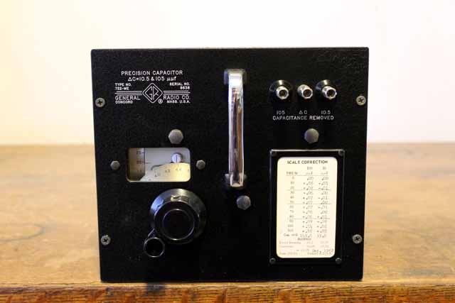 General Radio 722-ME 10.5 to 105pF Precision Capacitor.
